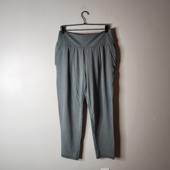 Athleta Elation Pant In Heather Green Size Large Tall - Picture 3 of 8